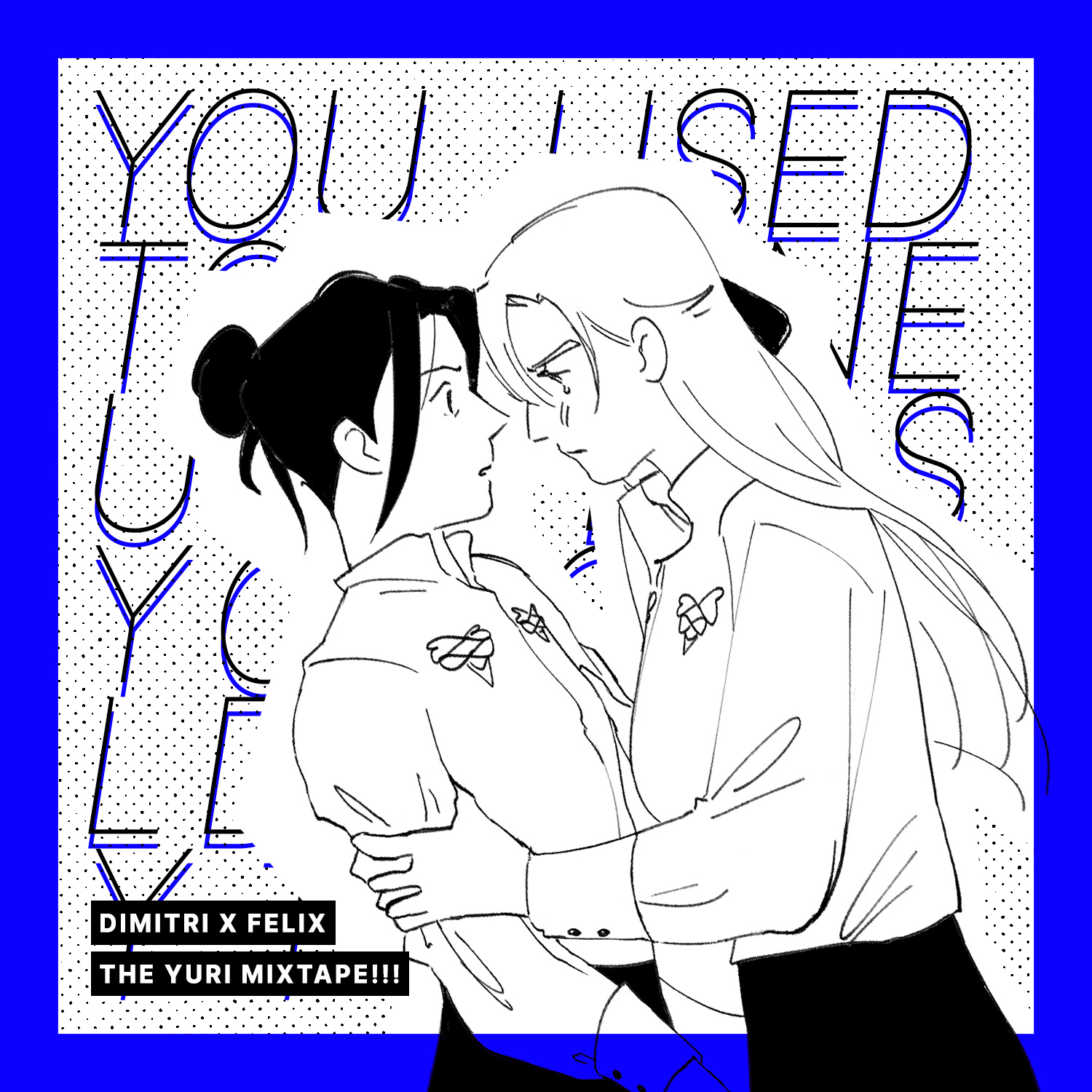 CD cover of the mixtape, featuring Dimitri and Felix as girls in black and white.